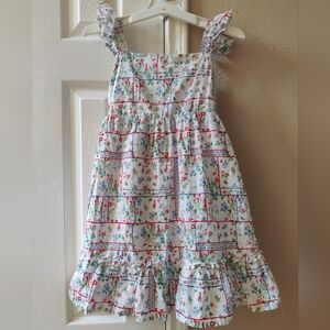 Janie and Jack Floral Patchwork Bluebonnet Wildflower Sundress Size 8🪻🪻